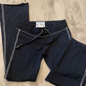 True religion wide leg track pants